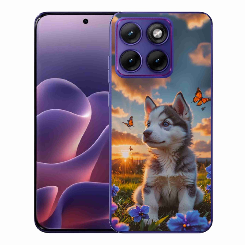 Zselés borítás mmCase a Motorola Edge 70 Fusion készülékhez - husky a naplementében