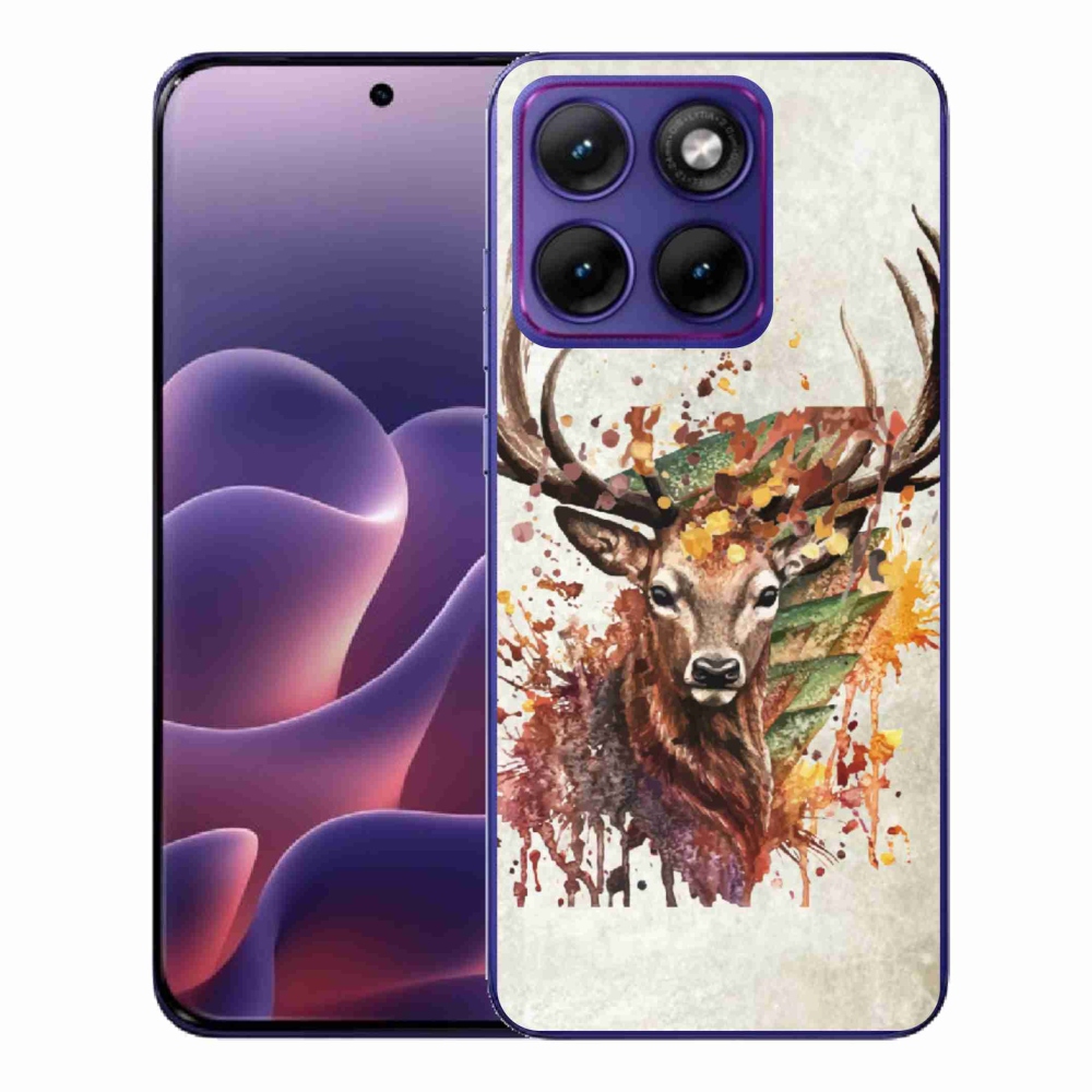 Zselés borítás mmCase a Motorola Edge 70 Fusion készülékhez - szarvas 1