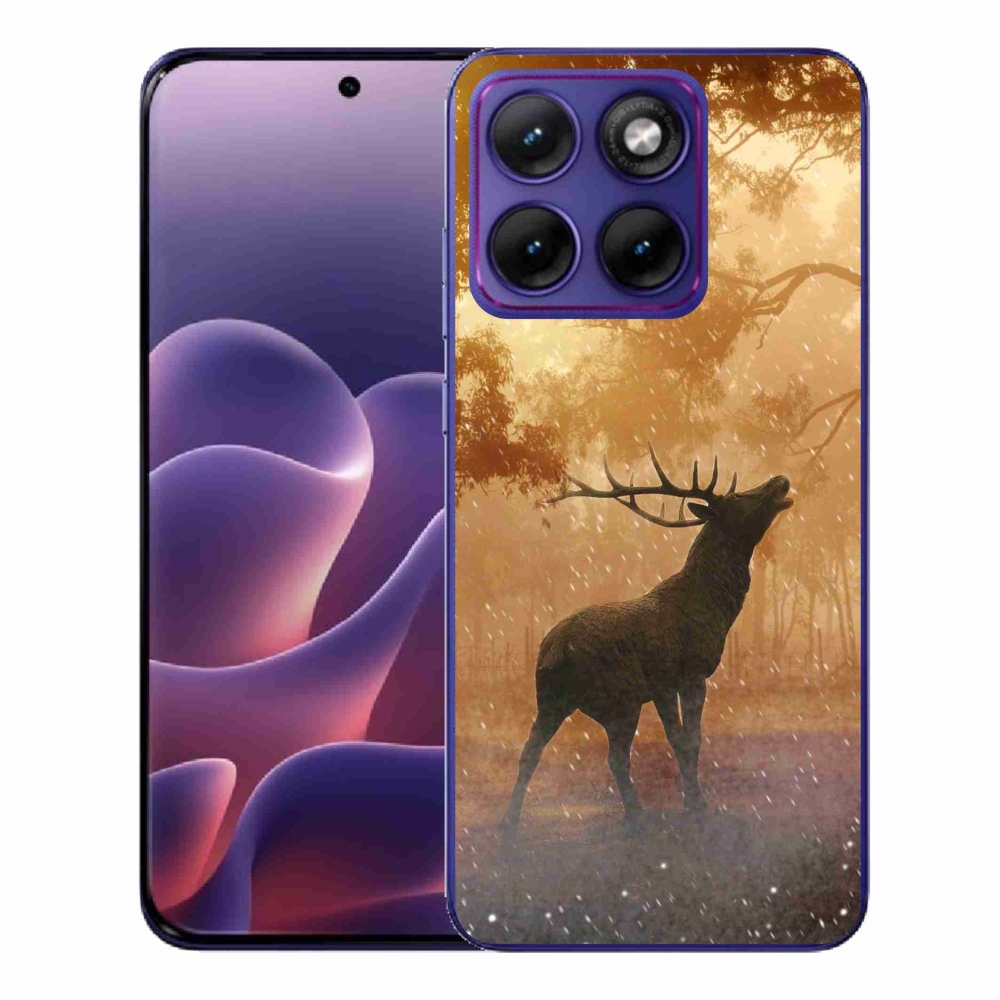 Zselés borítás mmCase a Motorola Edge 70 Fusion készülékhez - szarvas a szarvasbőgésben