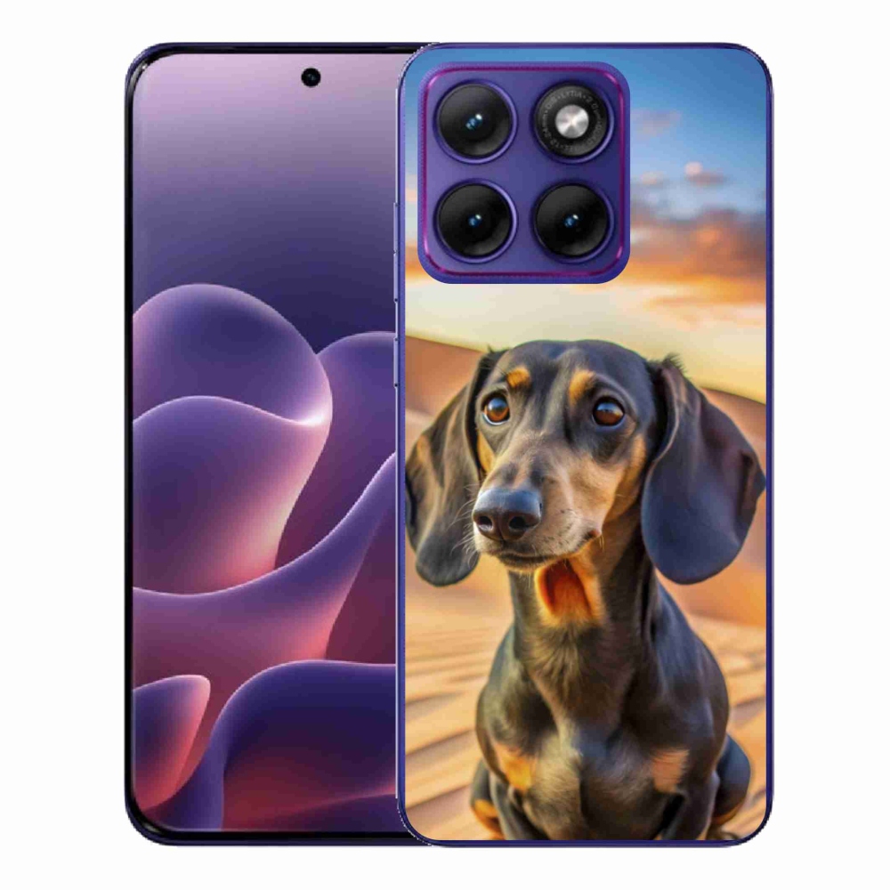 Zselés borítás mmCase a Motorola Edge 70 Fusion készülékhez - tacskó 3