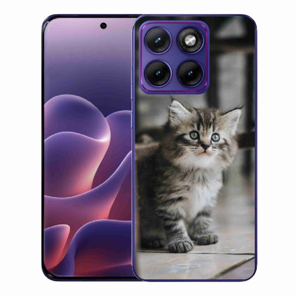 Zselés borítás mmCase a Motorola Edge 70 Fusion készülékhez - cica