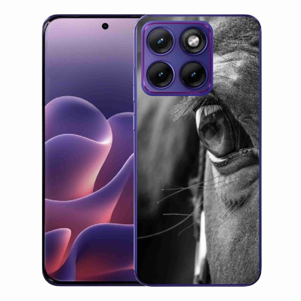 Gél védőburkolat mmCase a Motorola Edge 70 Fusion készülékhez - Ló nézet