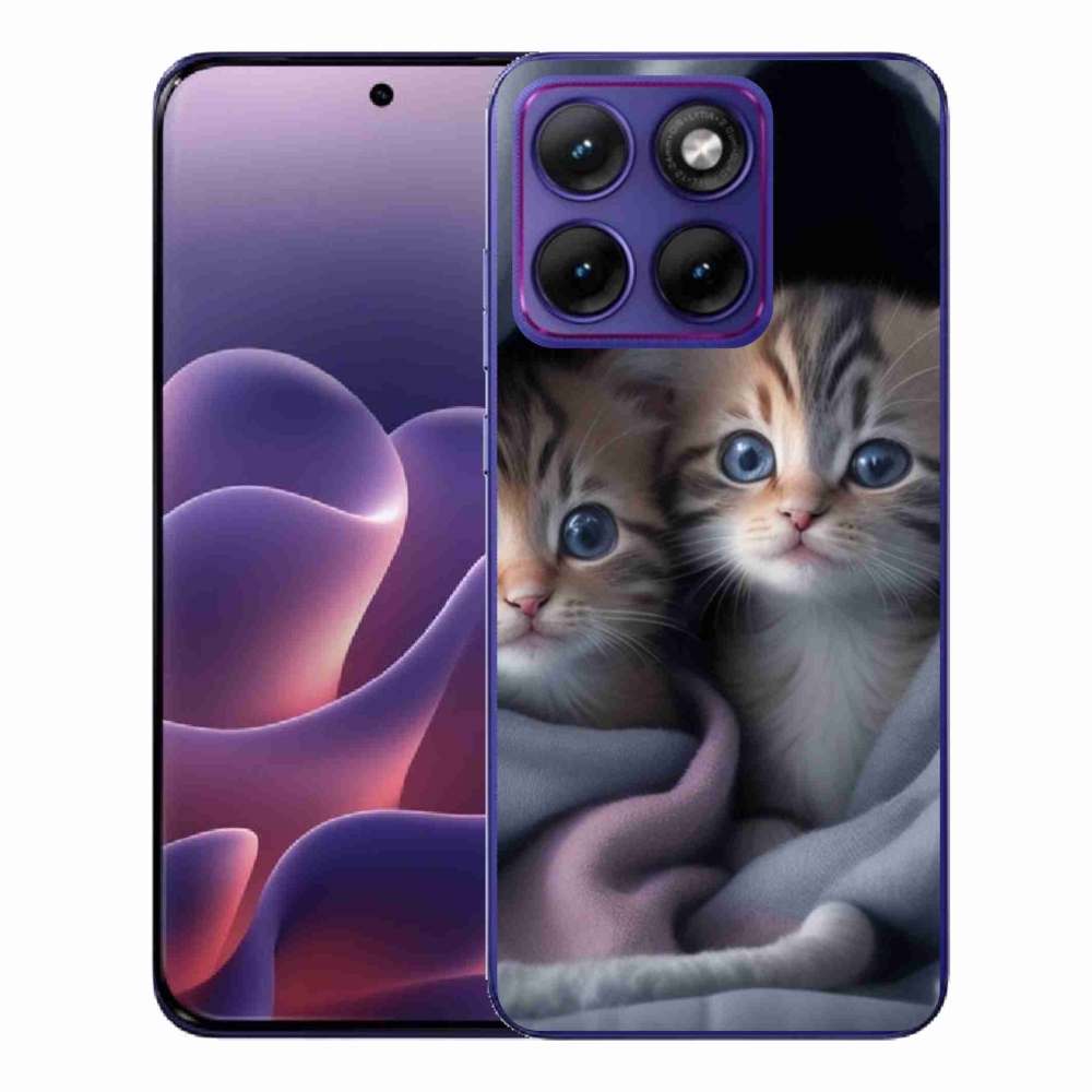 Zselés borítás mmCase a Motorola Edge 70 Fusion készülékhez - cat duo 2