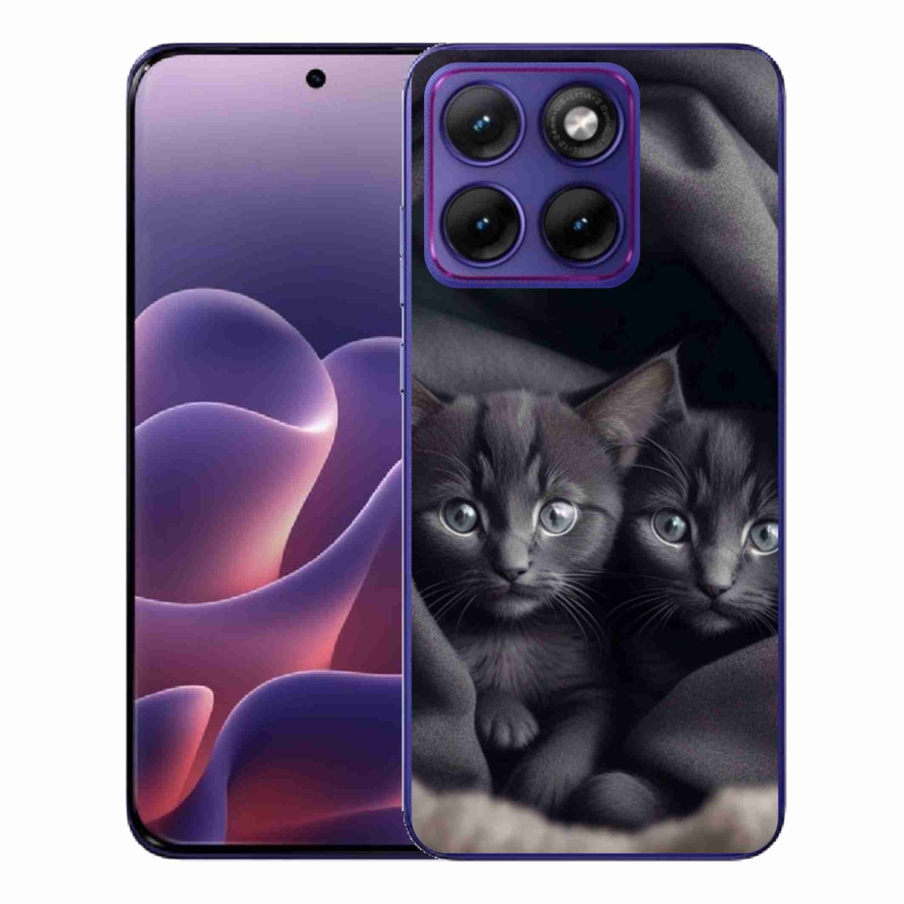 Zselés borítás mmCase a Motorola Edge 70 Fusion készülékhez - cat duo