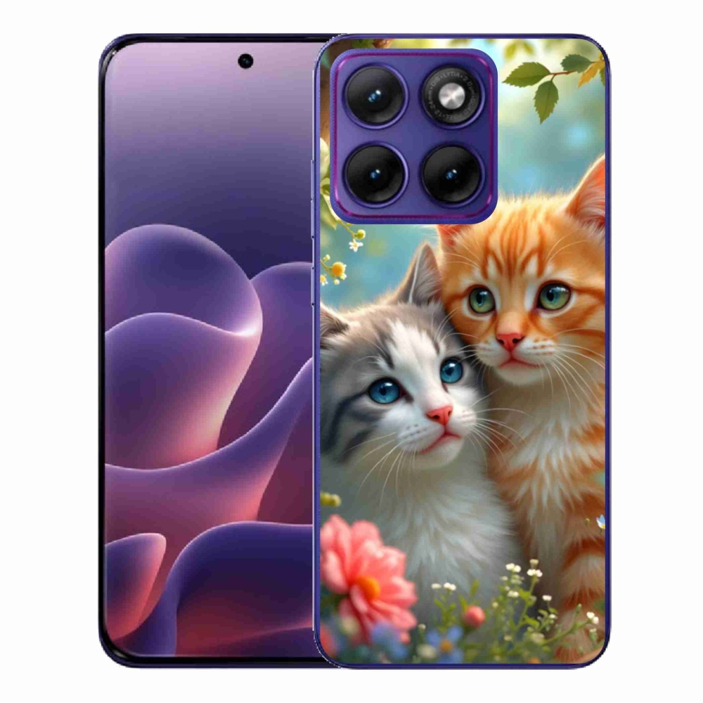 Zselés borítás mmCase a Motorola Edge 70 Fusion készülékhez - cat love 2
