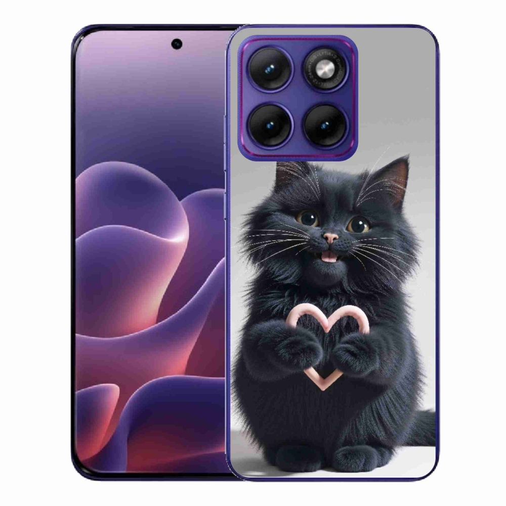 Gél védőburkolat mmCase a Motorola Edge 70 Fusion készülékhez - cat love 3