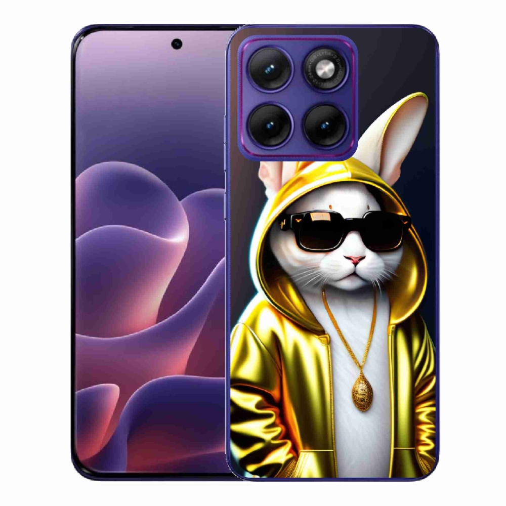 Zselés borítás mmCase a Motorola Edge 70 Fusion készülékhez - cat boss