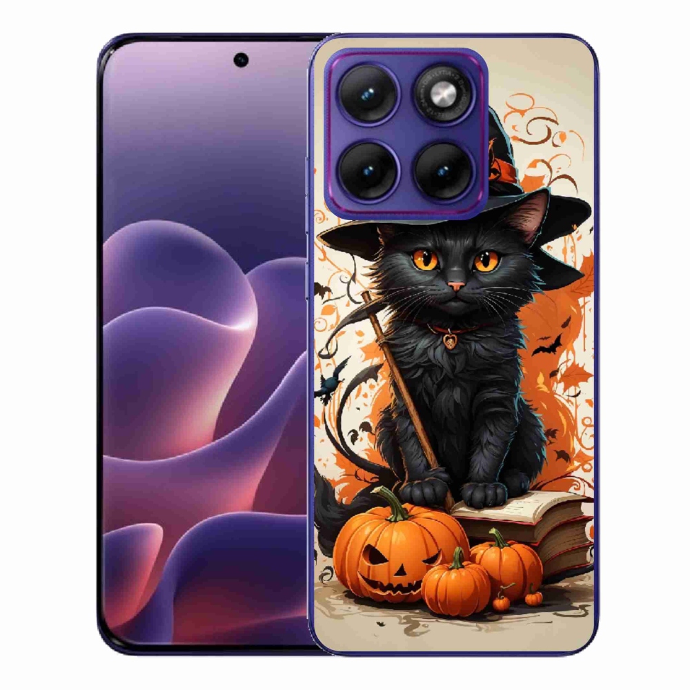 Zselés borítás mmCase a Motorola Edge 70 Fusion készülékhez - cat wizard