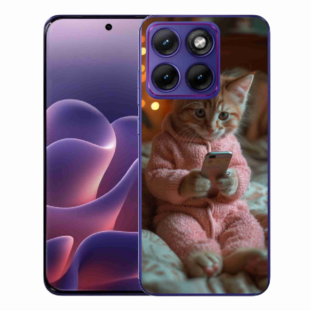 Zselés borítás mmCase a Motorola Edge 70 Fusion - baba mobillal