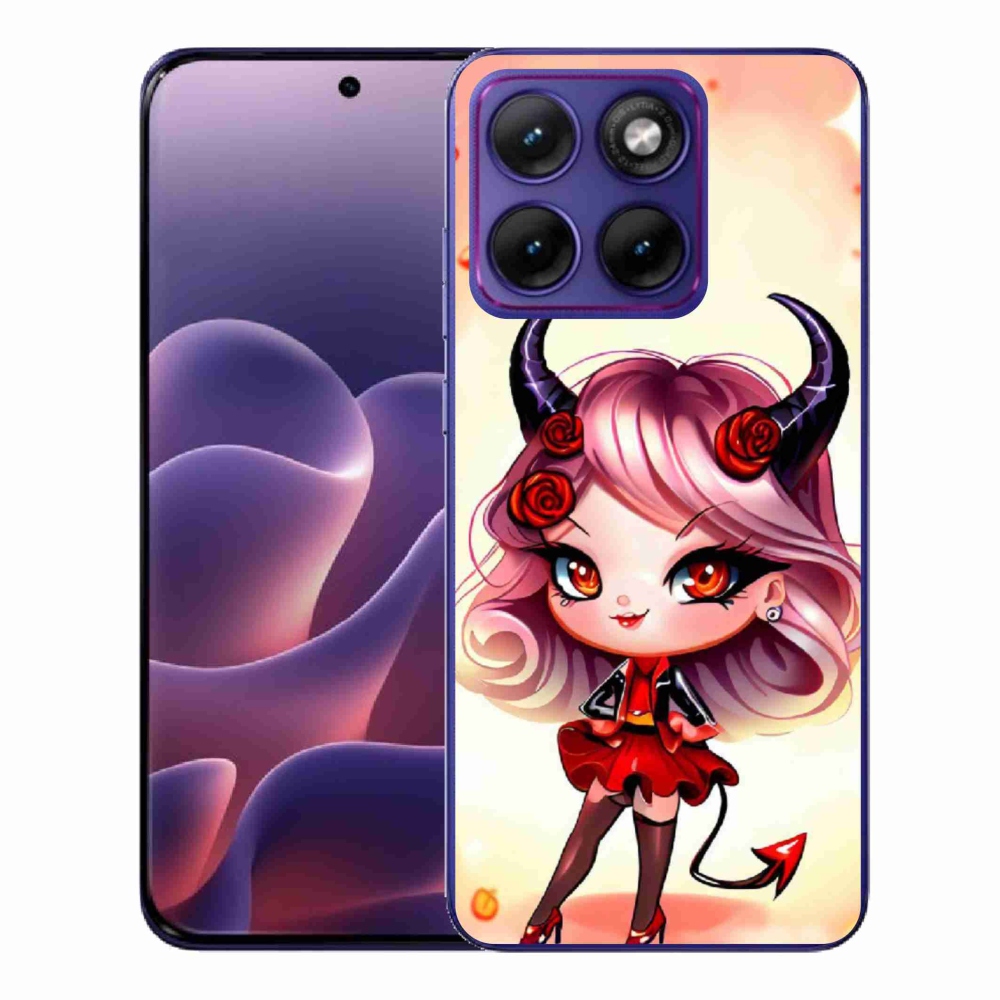 Zselés borítás mmCase a Motorola Edge 70 Fusion készülékhez - karikatúra ördög