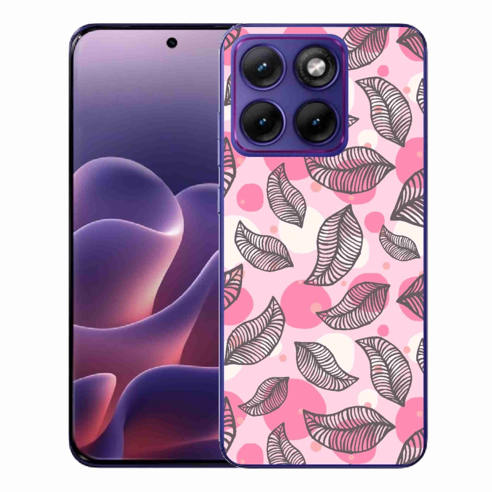Zselés borítás mmCase a Motorola Edge 70 Fusion készülékhez - rajzfilmes hulló levelek