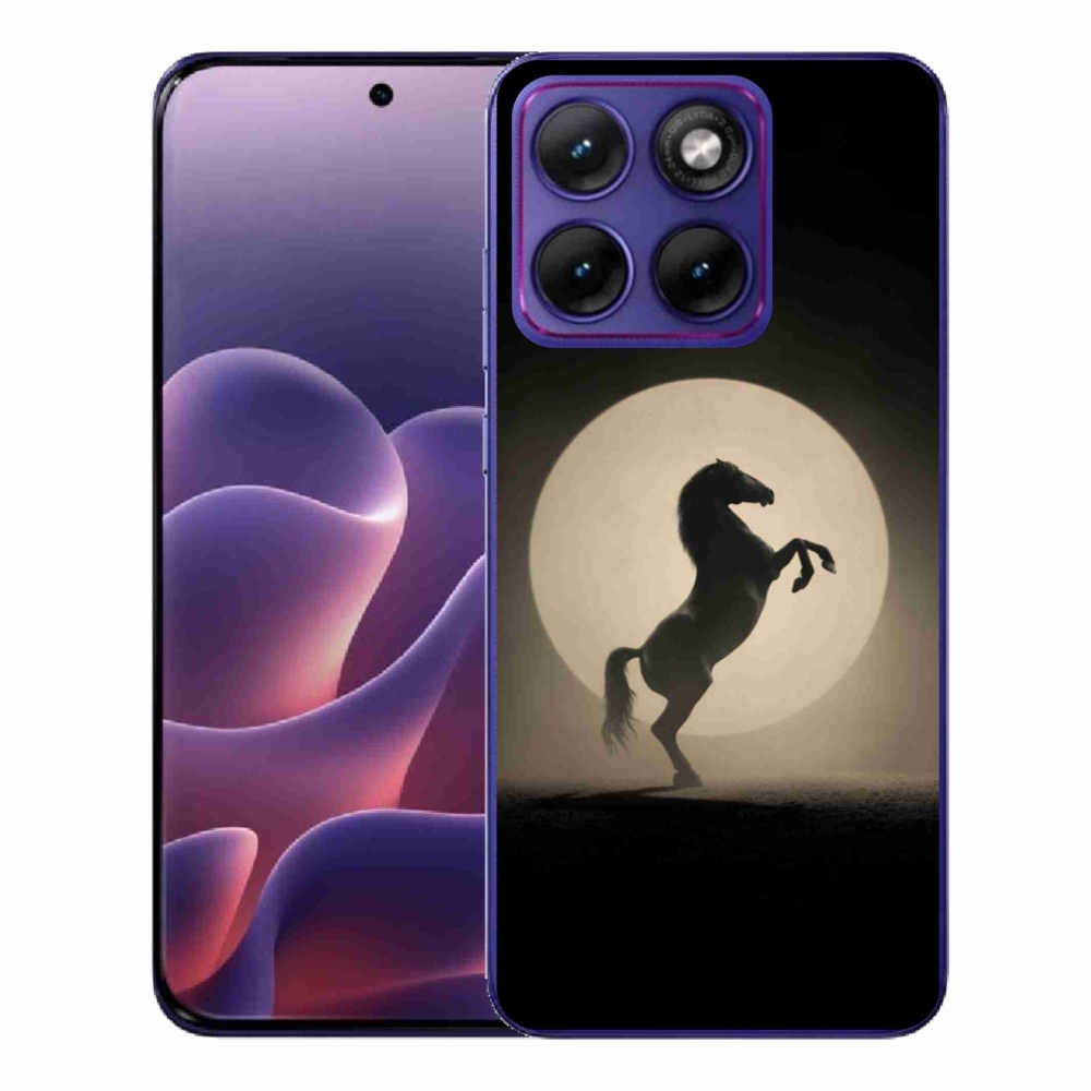 Zselés borítás mmCase a Motorola Edge 70 Fusion készülékhez - ló sziluettben