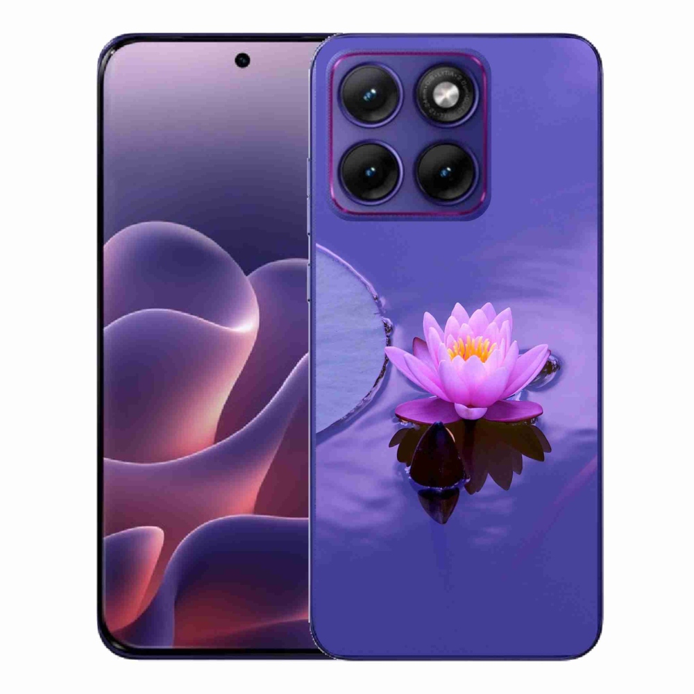 Zselés borítás mmCase a Motorola Edge 70 Fusion készülékhez - virág a felületen