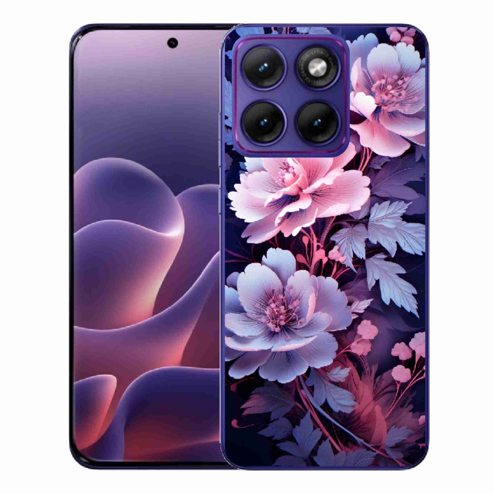 Zselés borítás mmCase a Motorola Edge 70 Fusion készülékhez - virágok 11