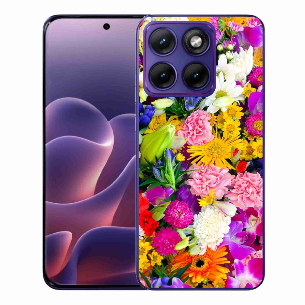 Zselés borítás mmCase a Motorola Edge 70 Fusion készülékhez - virág 12