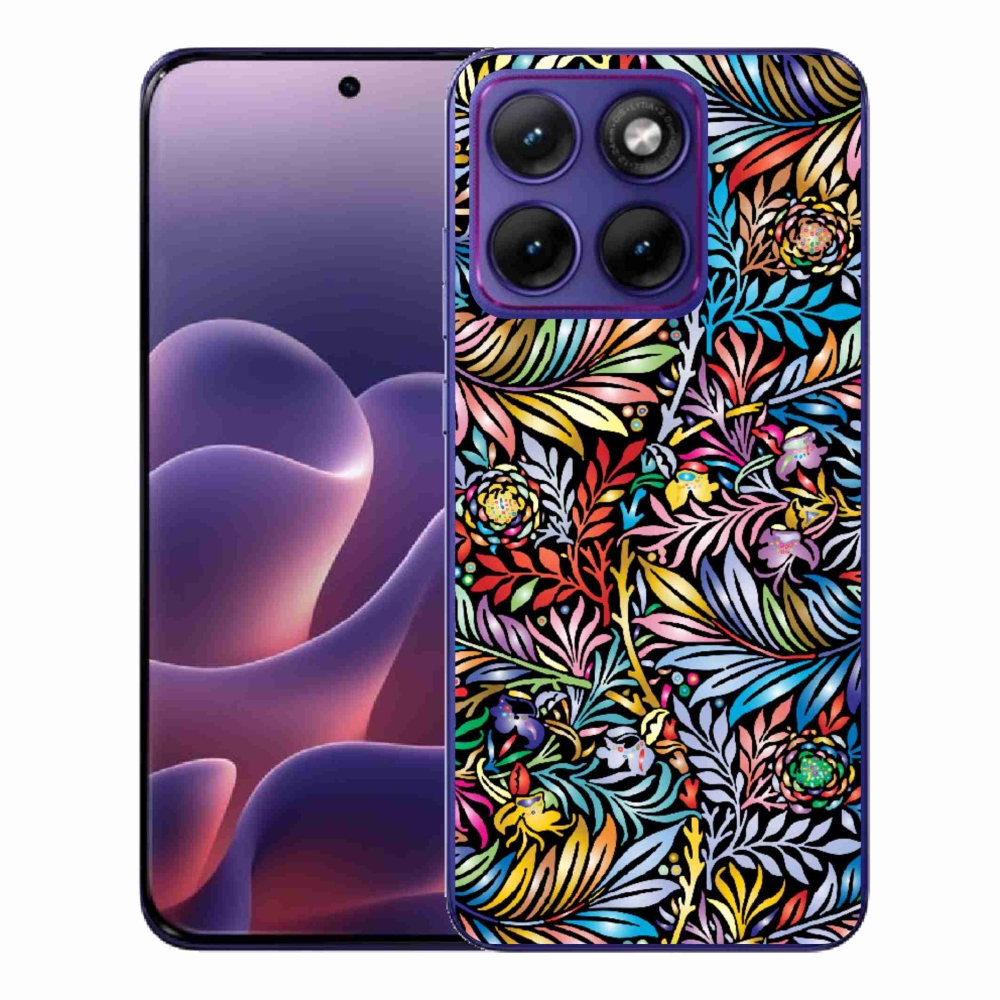 Zselés borítás mmCase a Motorola Edge 70 Fusion készülékhez - virágok 5