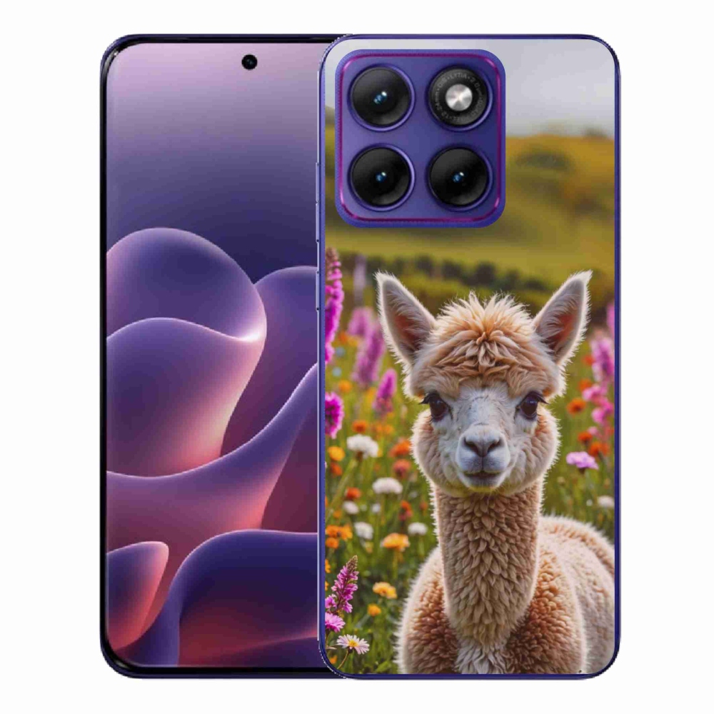 Zselés borítás mmCase a Motorola Edge 70 Fusion készülékhez - láma a réten
