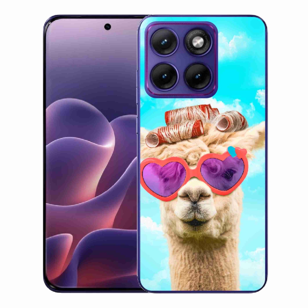 Zselés borítás mmCase a Motorola Edge 70 Fusion készülékhez - szemüveges láma