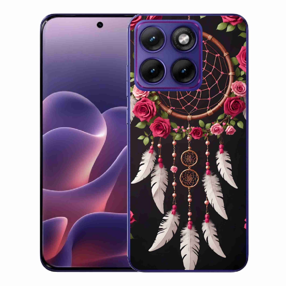 Zselés borítás mmCase a Motorola Edge 70 Fusion készülékhez - álomfogó rózsákkal