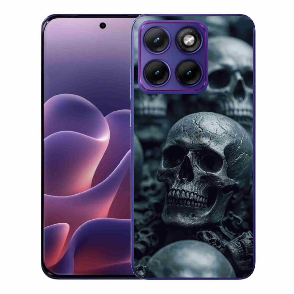 Zselés borítás mmCase a Motorola Edge 70 Fusion készülékhez - koponya 2