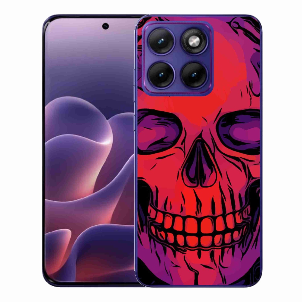 Zselés borítás mmCase a Motorola Edge 70 Fusion készülékhez - koponya
