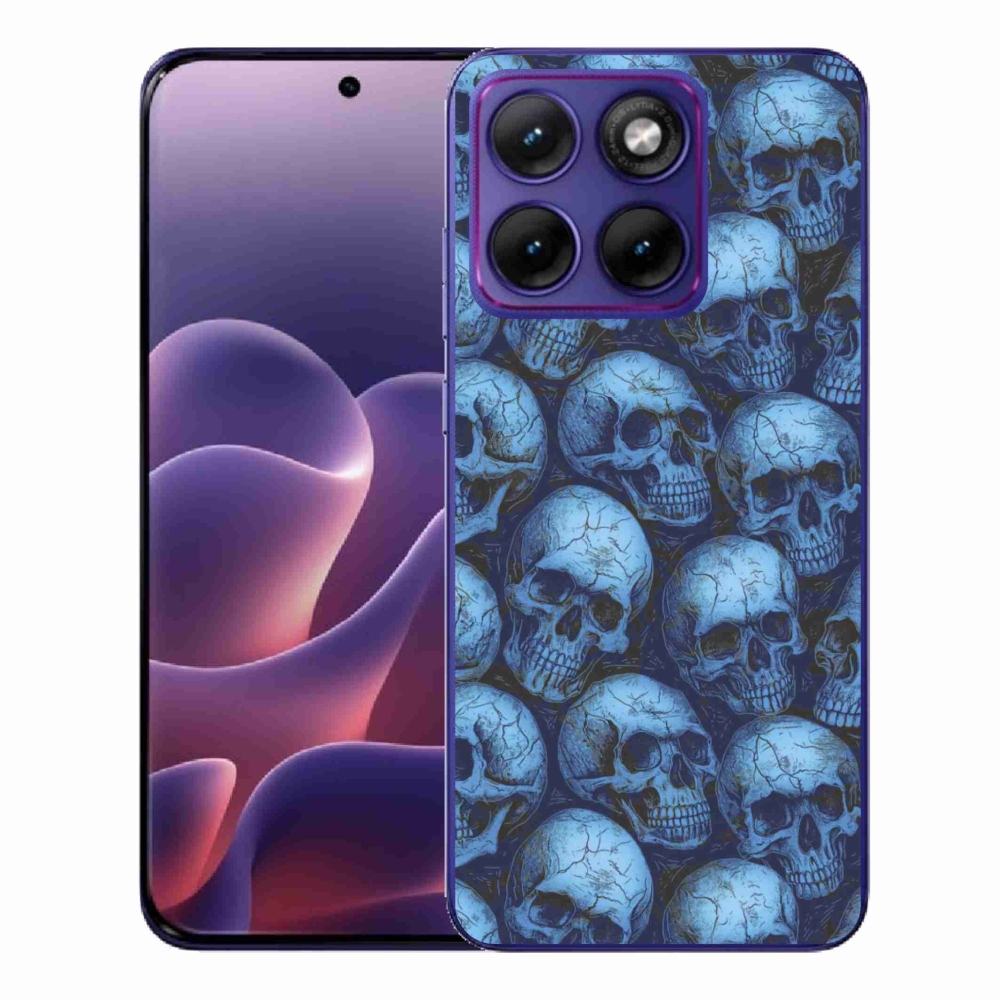Zselés borítás mmCase a Motorola Edge 70 Fusion készülékhez - koponyák