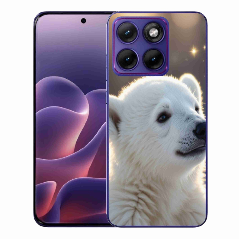 Zselés borítás mmCase a Motorola Edge 70 Fusion készülékhez - jegesmedve