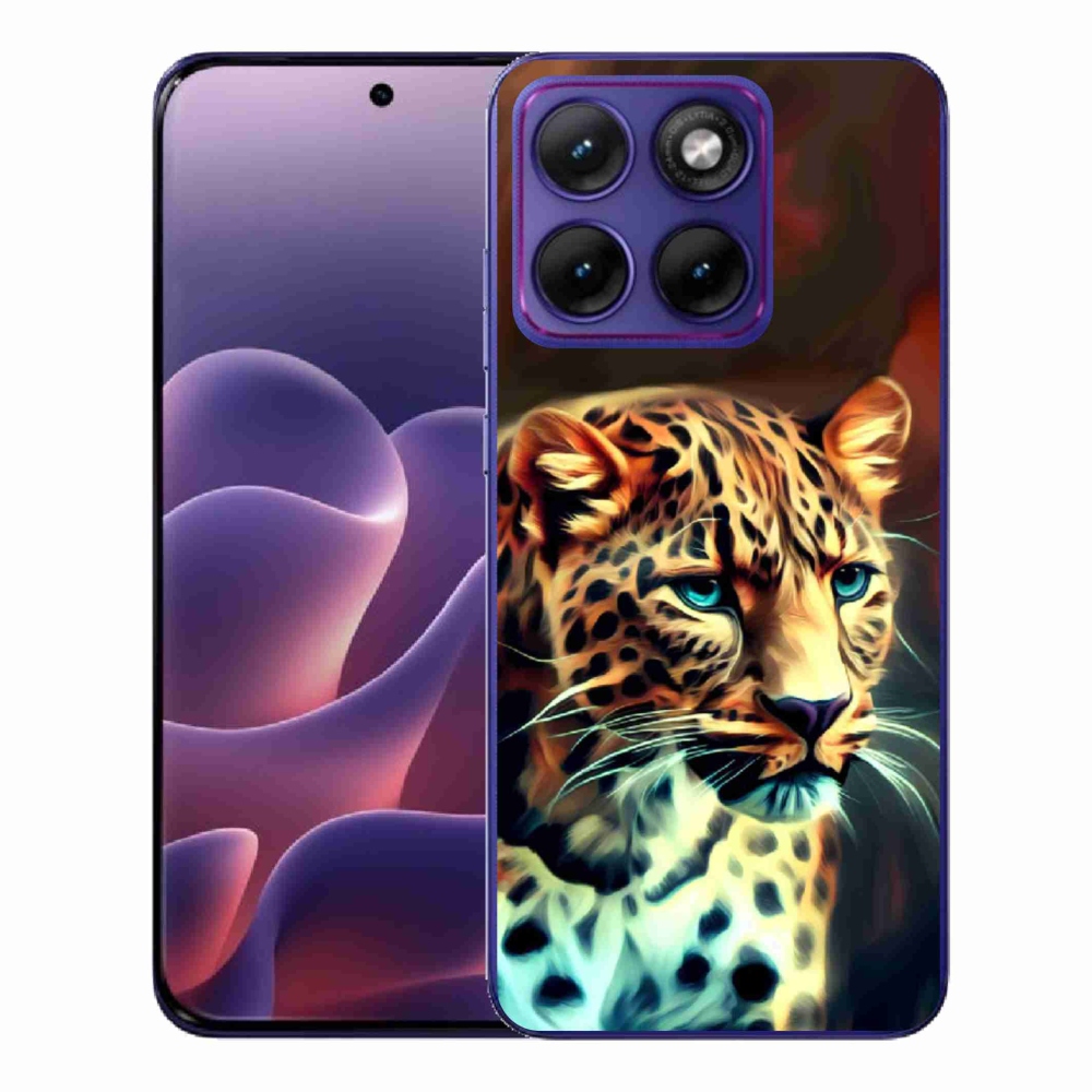 Zselés borítás mmCase a Motorola Edge 70 Fusion készülékhez - leopárd színű