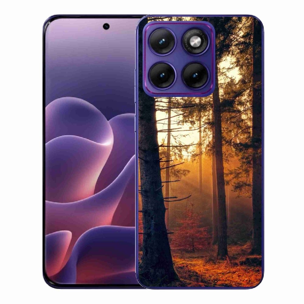 Zselés borítás mmCase a Motorola Edge 70 Fusion készülékhez - erdő
