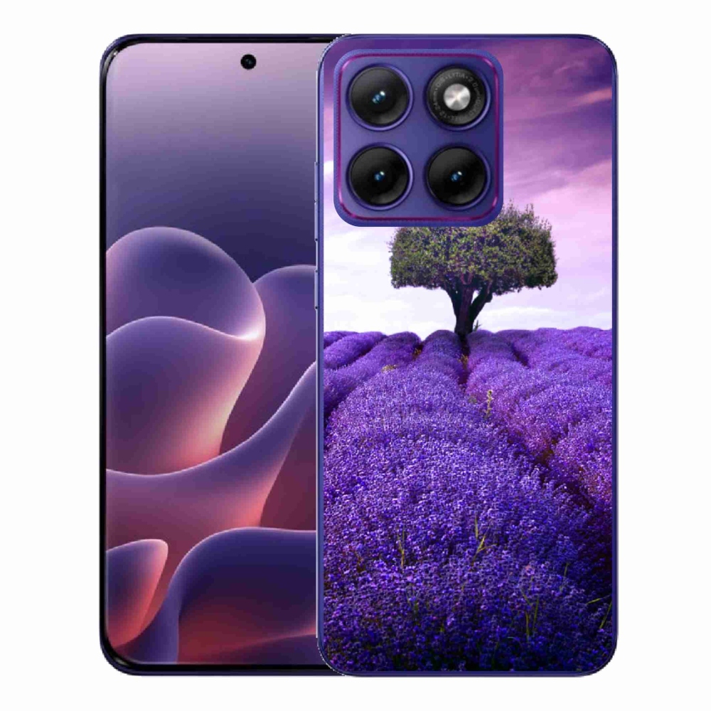 Zselés borítás mmCase a Motorola Edge 70 Fusion készülékhez - levendula rét