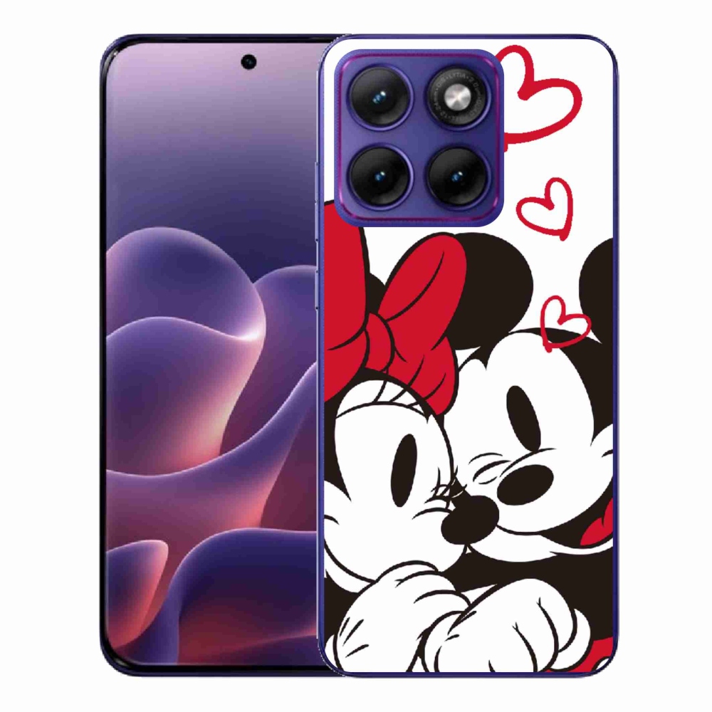 Zselés borítás mmCase a Motorola Edge 70 Fusion készülékhez - minnie és mickey