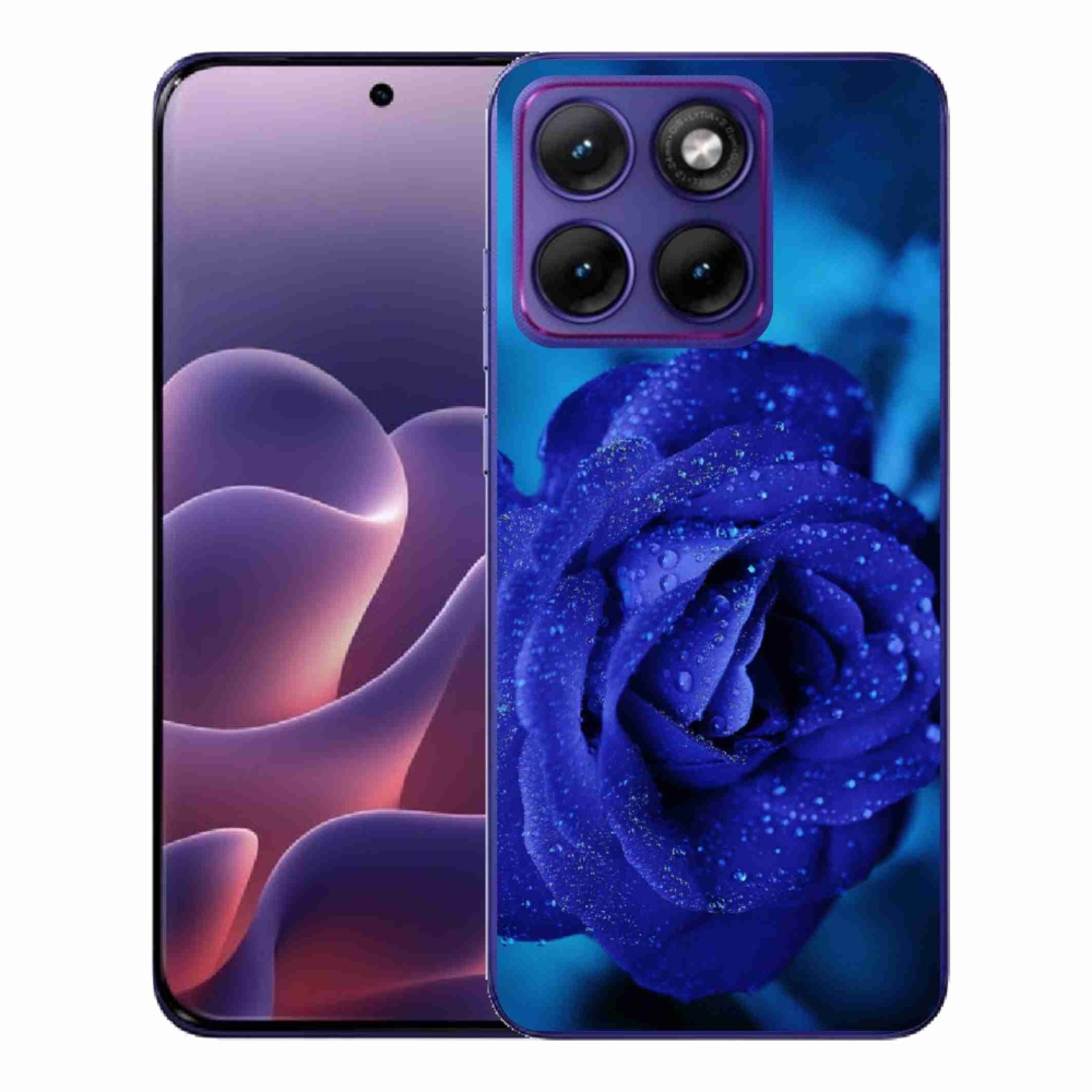 Zselés borítás mmCase a Motorola Edge 70 Fusion készülékhez - kék rózsa