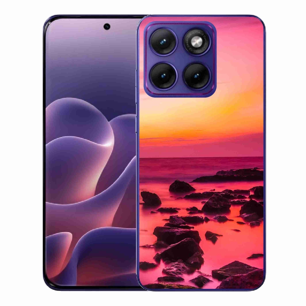 Gélburkolat mmCase a Motorola Edge 70 Fusion készülékhez - tenger és világítás