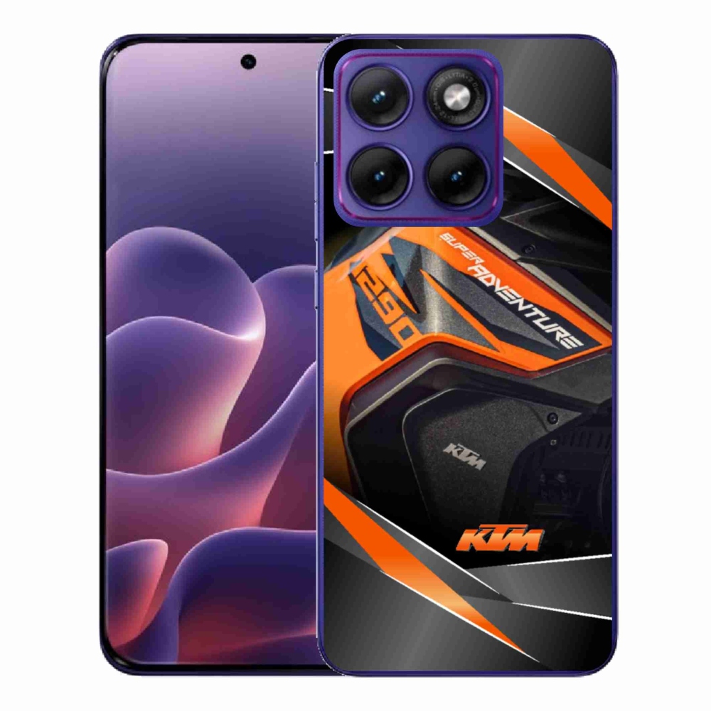 Zselés borítás mmCase Motorola Edge 70 Fusion készülékhez - motorkerékpár ktm