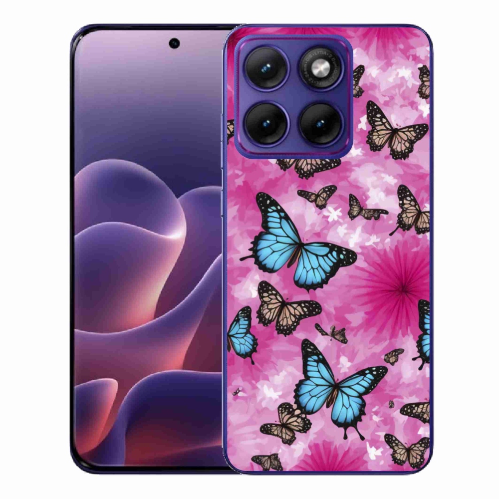 Zselés borítás mmCase a Motorola Edge 70 Fusion készülékhez - pillangókert