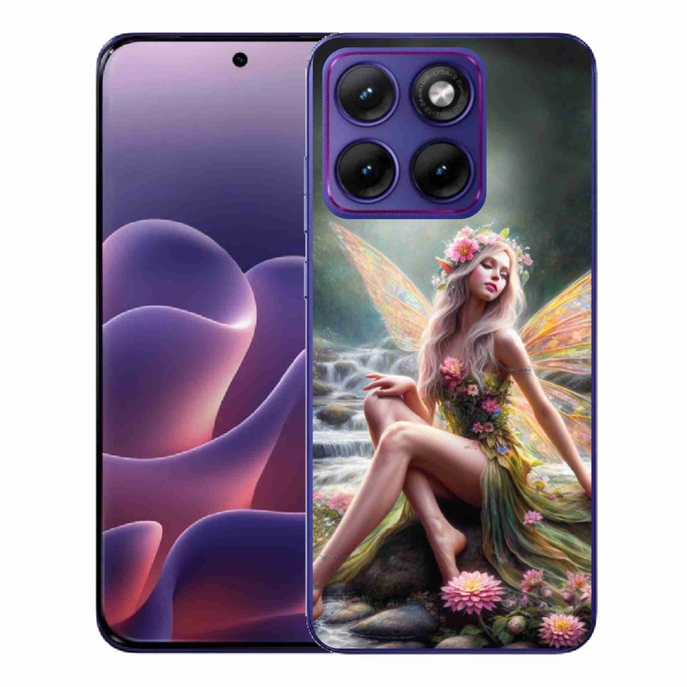 Zselés borítás mmCase a Motorola Edge 70 Fusion készülékhez - pillangó nő 1