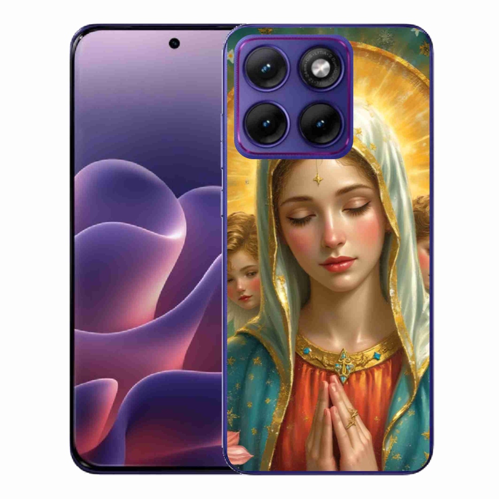 Gél védőburkolat mmCase a Motorola Edge 70 Fusion készülékhez - Vallási motívum 3