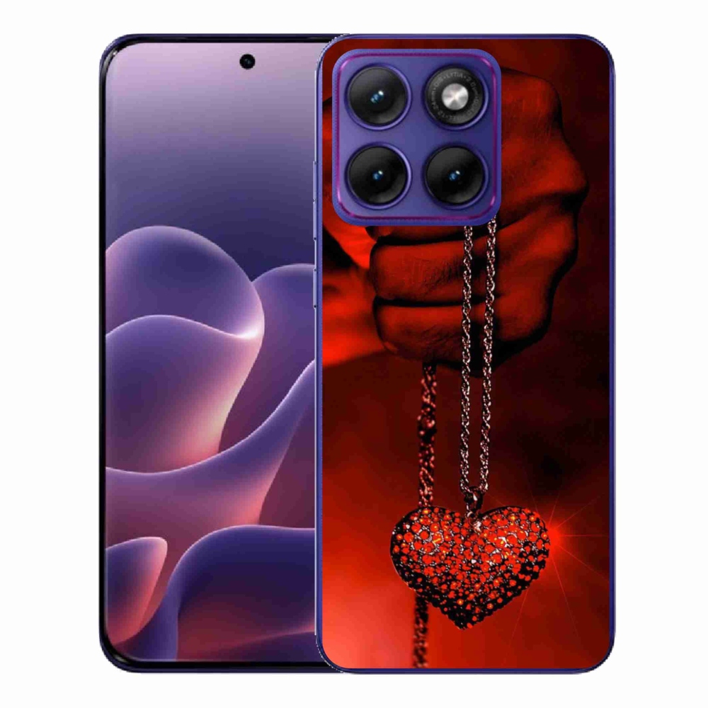 Zselés borítás mmCase a Motorola Edge 70 Fusion készülékhez - nyaklánc