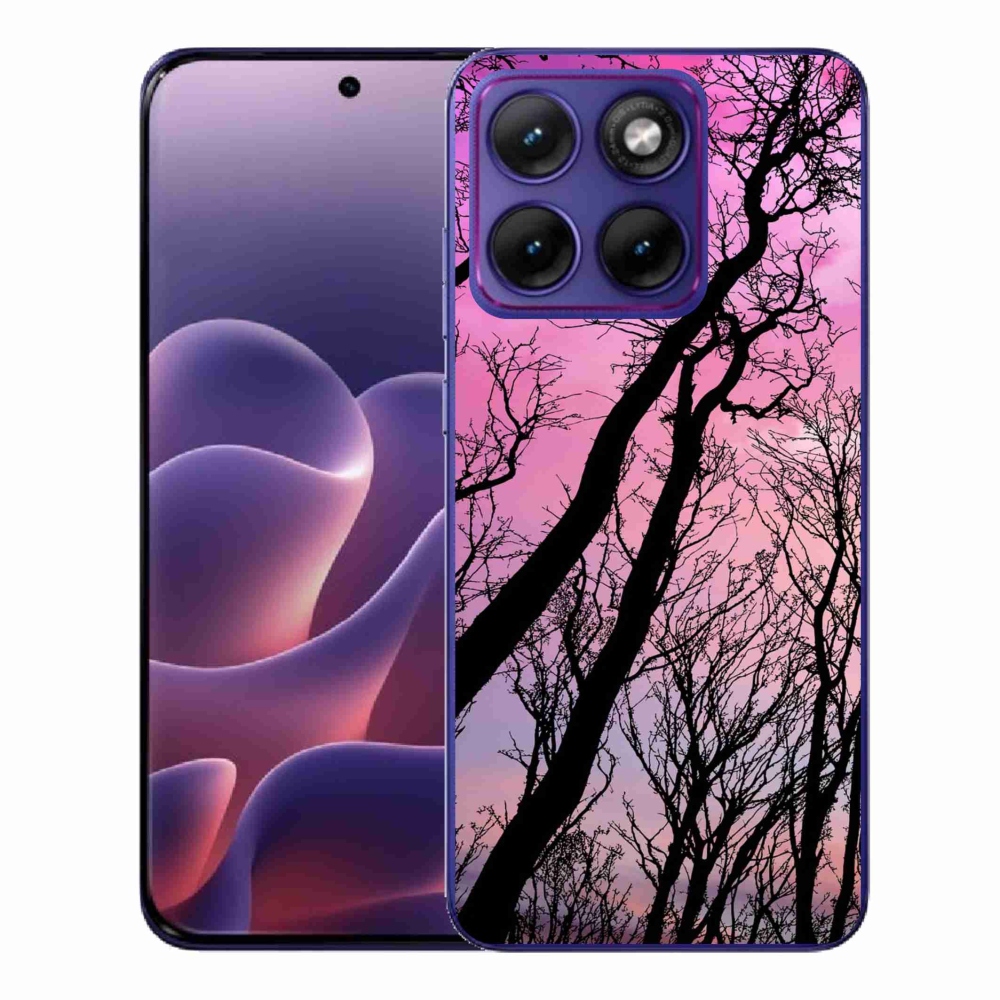 Zselés borítás mmCase a Motorola Edge 70 Fusion készülékhez - kidőlt fák