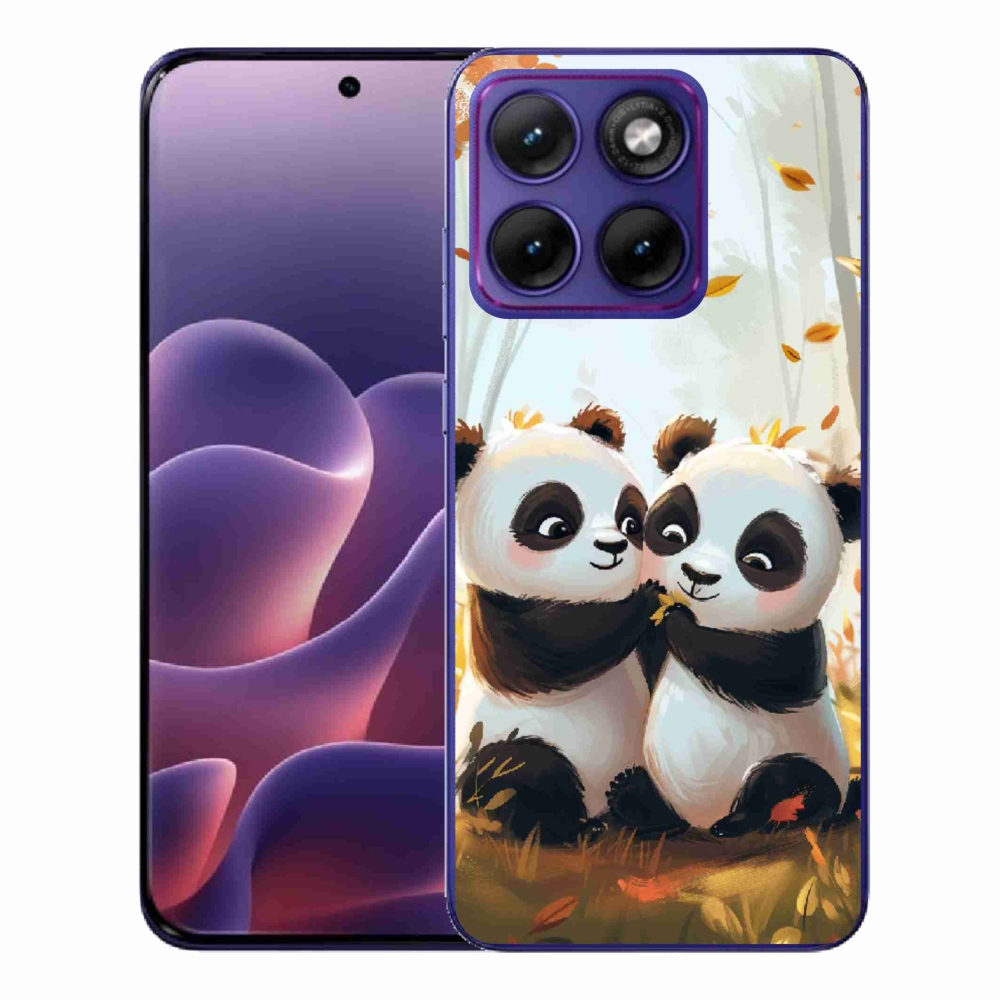Zselés borítás mmCase a Motorola Edge 70 Fusion készülékhez - pandas