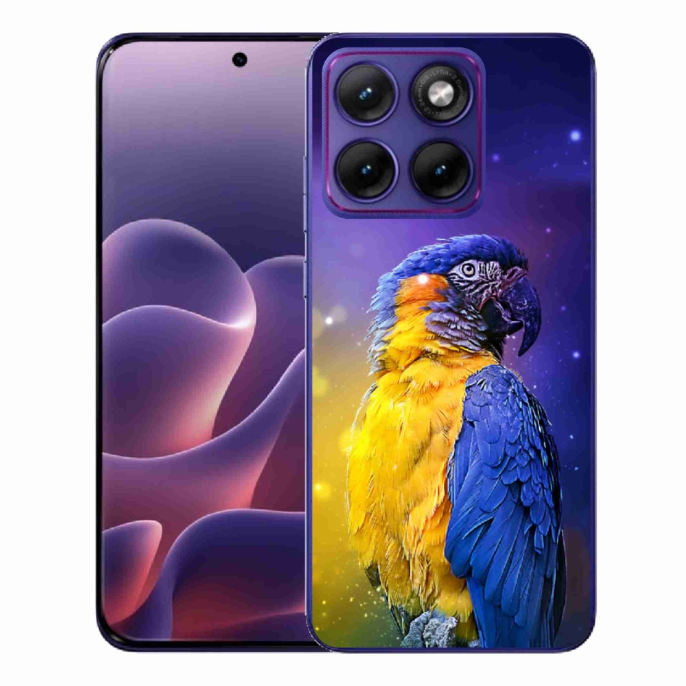 Zselés borítás mmCase a Motorola Edge 70 Fusion készülékhez - papagáj ara 1