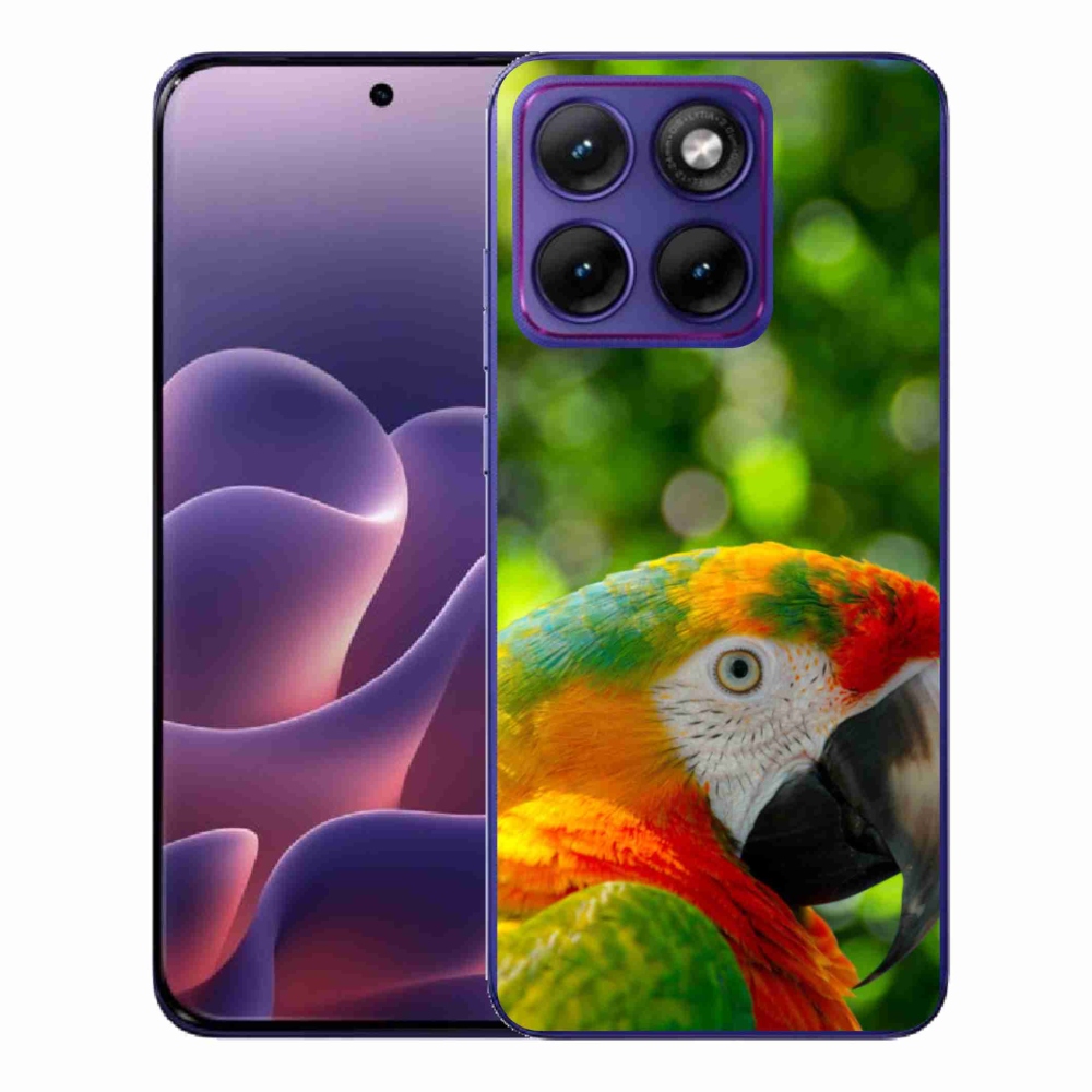Zselés borítás mmCase a Motorola Edge 70 Fusion készülékhez - papagáj ara 3