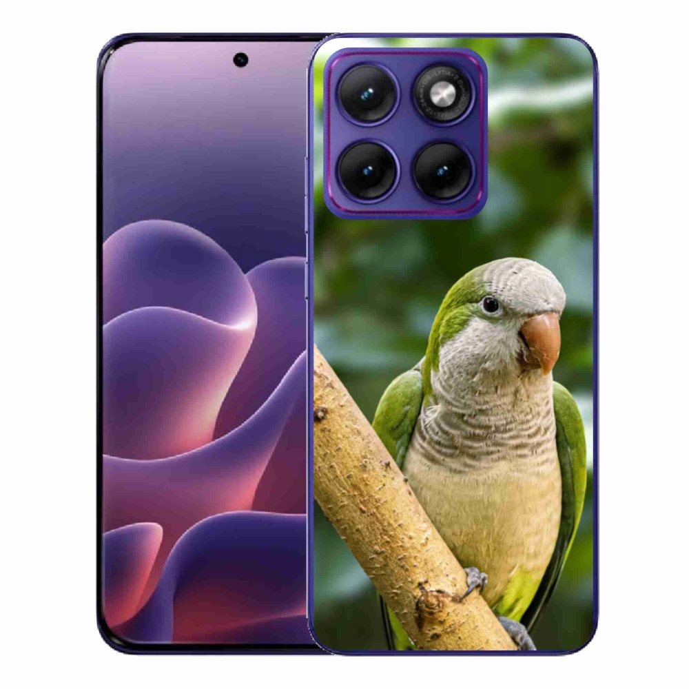 Zselés borítás mmCase a Motorola Edge 70 Fusion készülékhez - papagáj