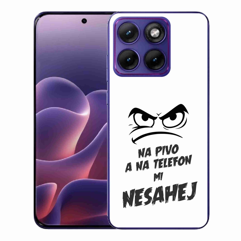 Zselés borítás mmCase a Motorola Edge 70 Fusion készülékhez - sör motívum 2 fehér háttér