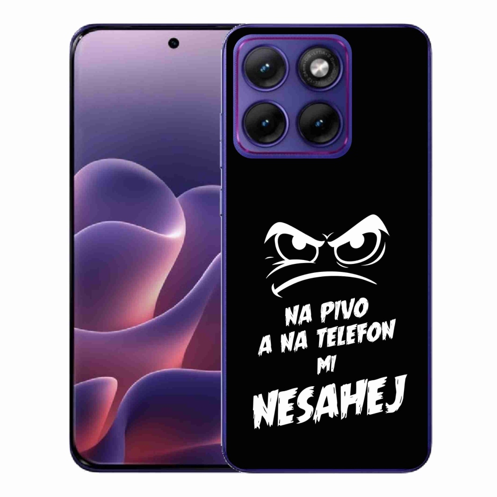 Gél borítás mmCase a Motorola Edge 70 Fusion készülékhez - sör motívum 2 fekete háttér