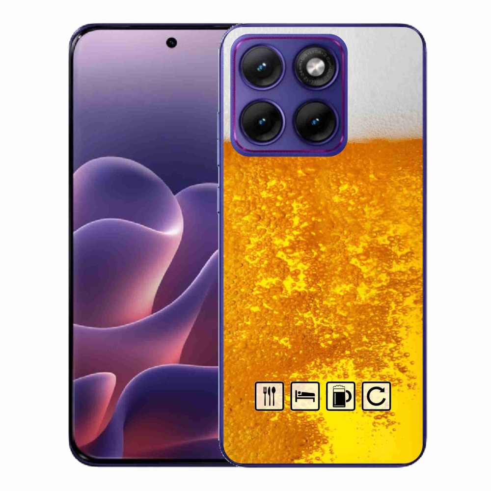 Zselés borítás mmCase a Motorola Edge 70 Fusion készülékhez - sör motívum 3