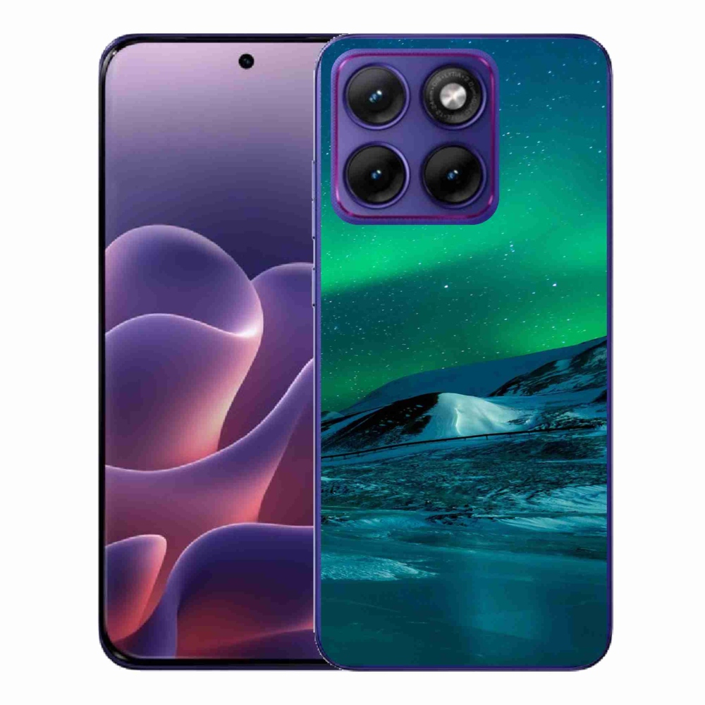 Zselés borítás mmCase a Motorola Edge 70 Fusion készülékhez - aurora borealis