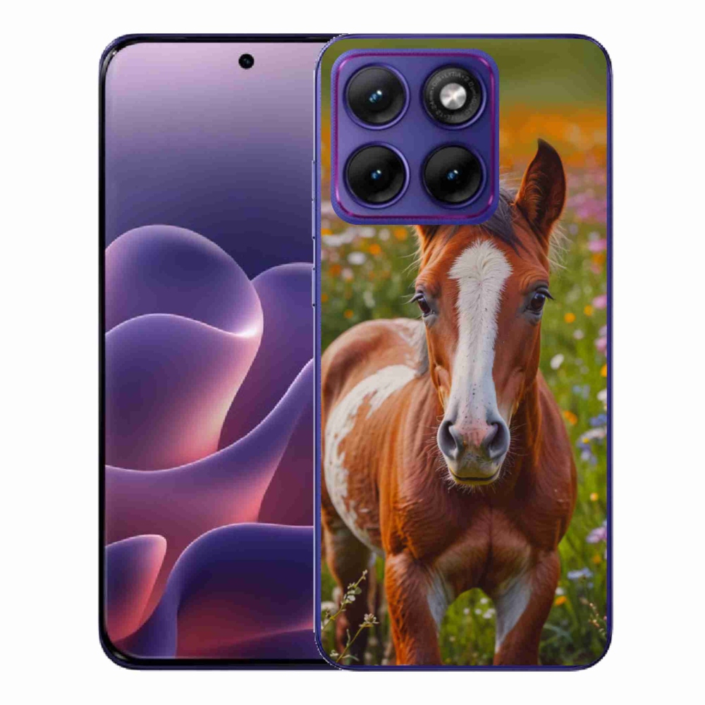 Zselés borítás mmCase a Motorola Edge 70 Fusion készülékhez - aranyos csikó