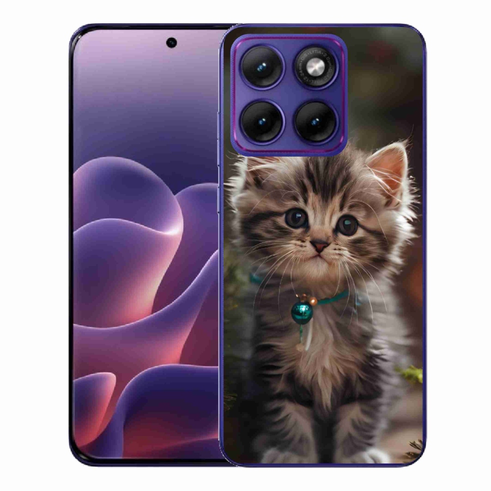 Zselés borítás mmCase a Motorola Edge 70 Fusion készülékhez - aranyos cica 11