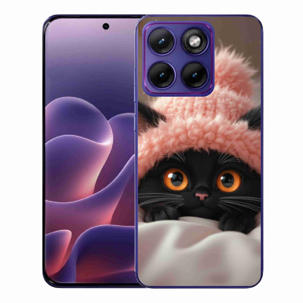 Zselés borítás mmCase a Motorola Edge 70 Fusion készülékhez - aranyos cica 7